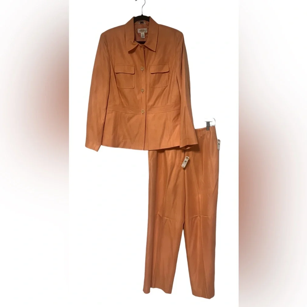 Talbots Vibrant Orange Pantsuit - Picture 13 of 13